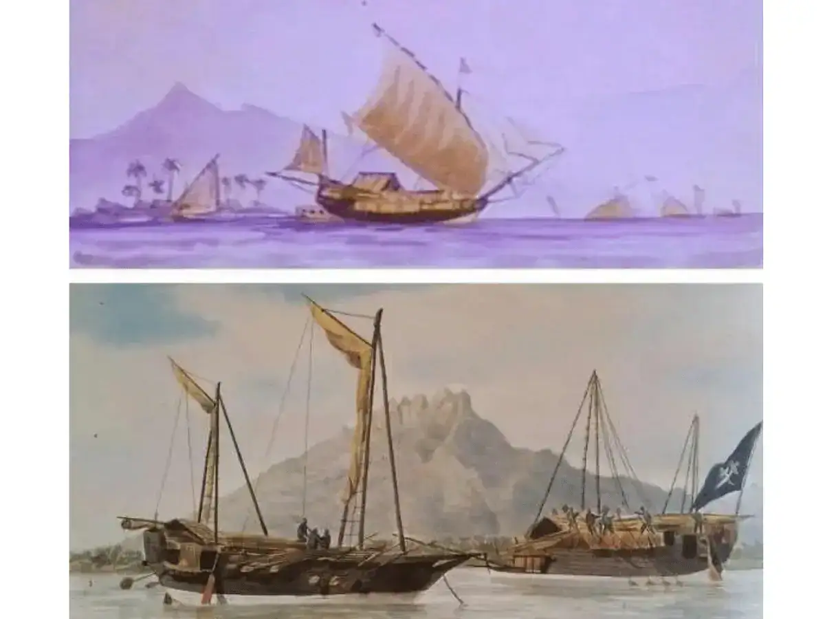 Baines Jonque and Paris Caboteurs de Macassar ship