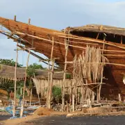 Phinisi Boatbuilder village in Wera Sumbawa