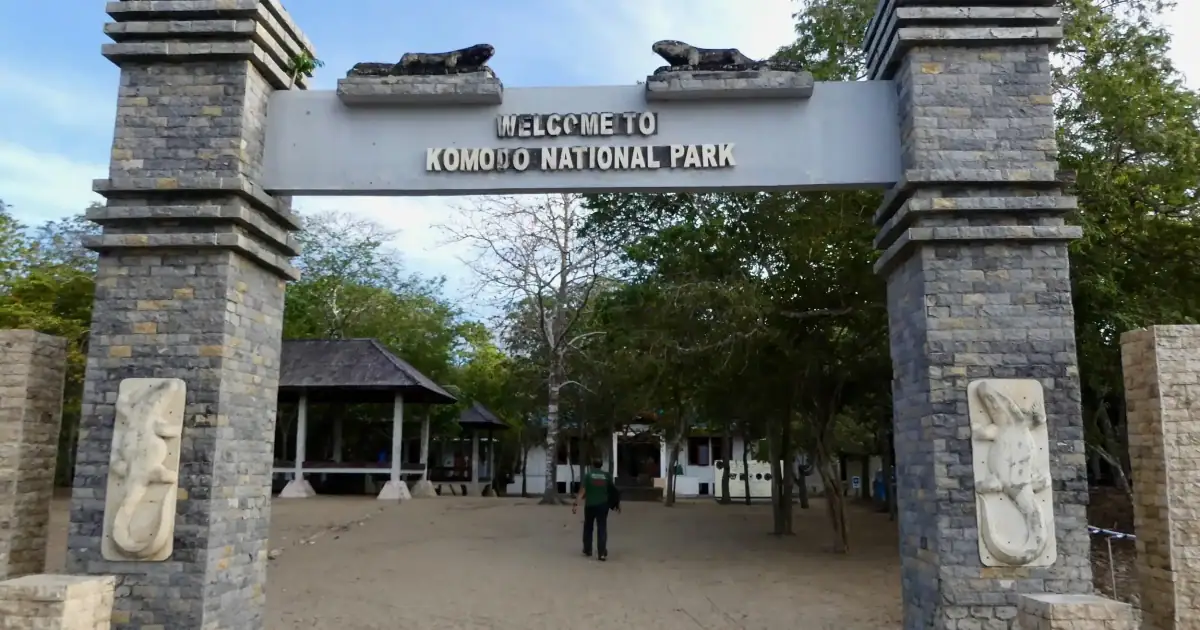 Komodo National Park entrance
