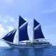 SeaTrek Ombak Putih full seven sails up.