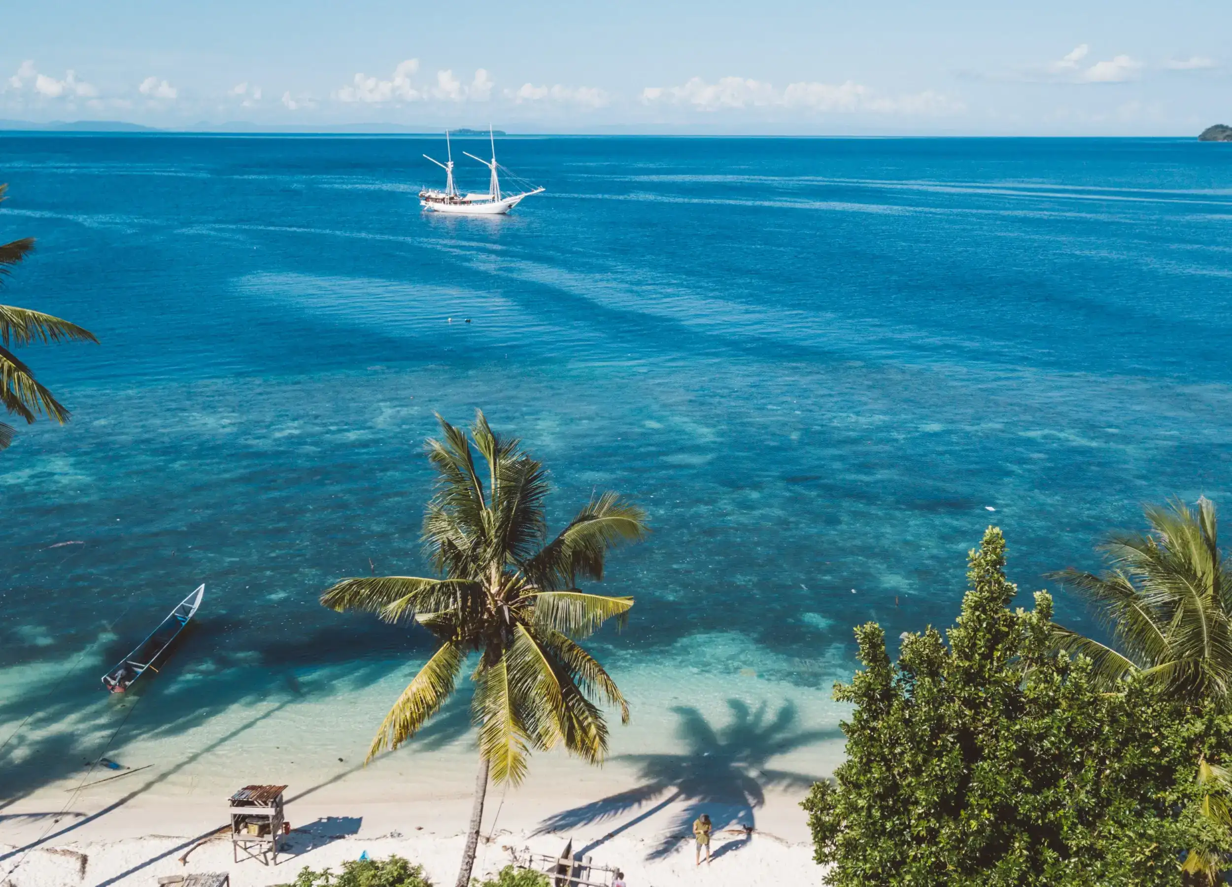 SeaTrek Raja Ampat island from drone view