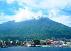 The view of ternate island