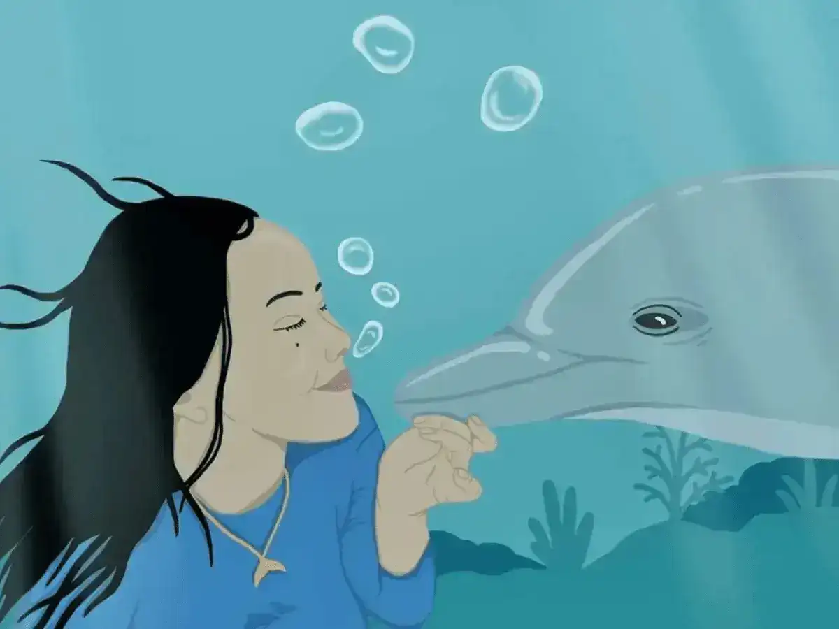 Wahyu and the Dolphin.
