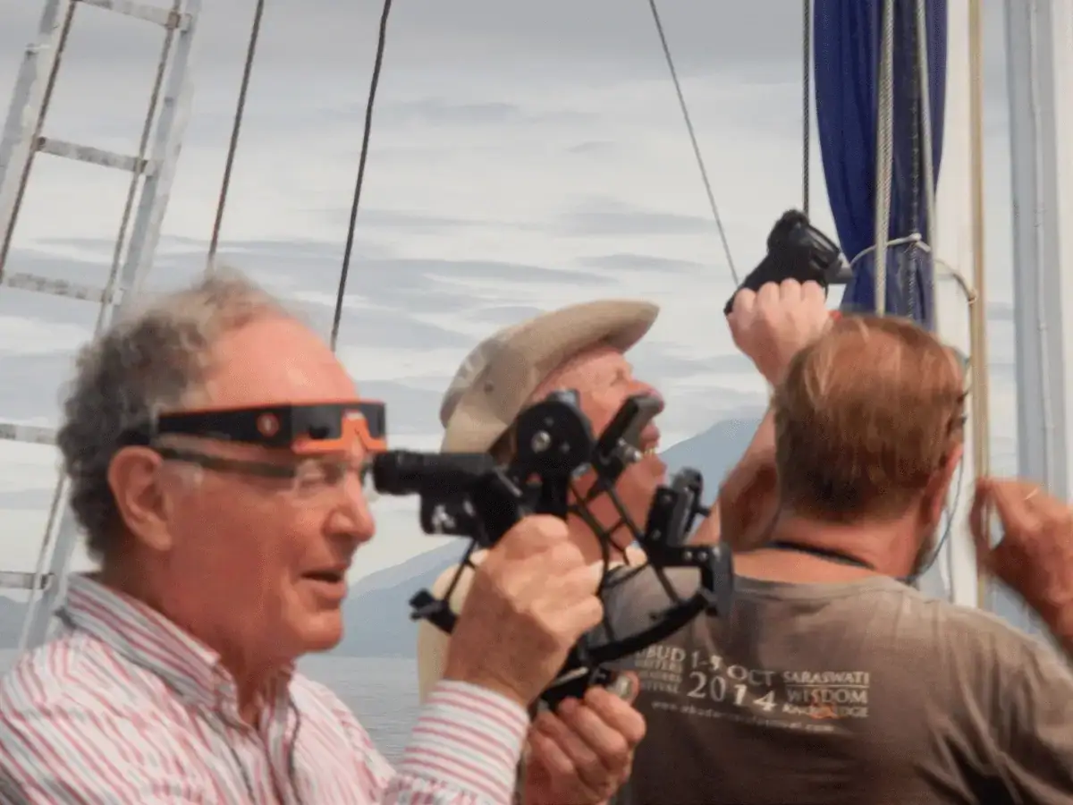 SeaTrek guest recording the eclipse