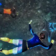 SeaTrek guests swimming with a manta named Ombak Putih