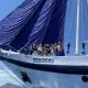 SeaTrek guests with Ombak Putih sails up