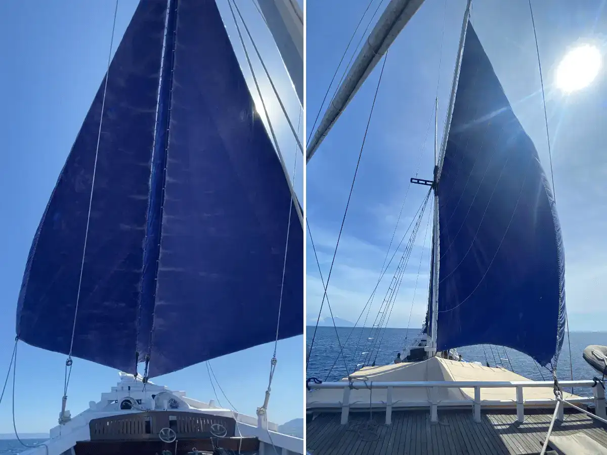 SeaTrek ombak putih Sails-up