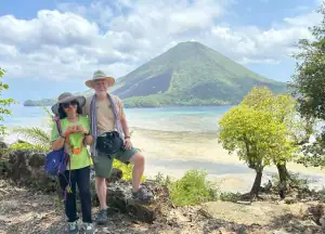 Barry Clarke and YT in Banda Neira