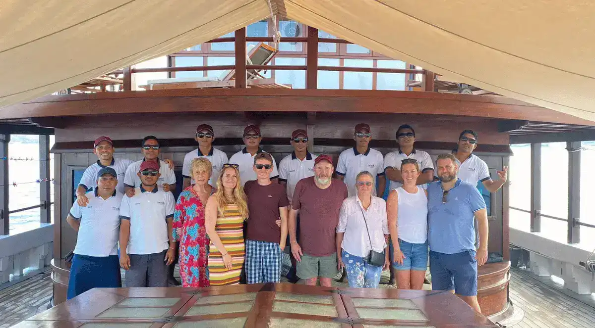 SeaTrek guests and crew from august 2024 komodo trip