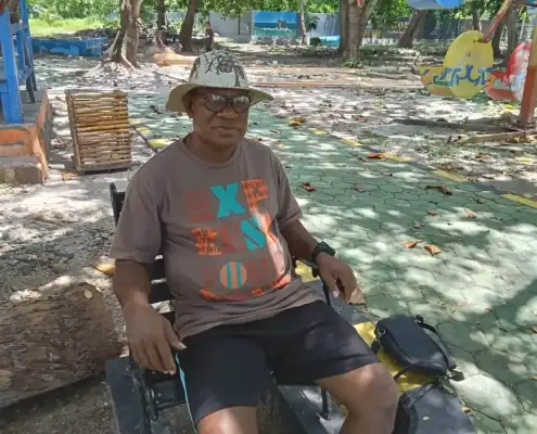 Pak One, the man who conserve mangrove and Mawar the dugong in Alor.