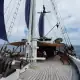 SeaTrek Ombak Putih crossing to Ambon with sails up