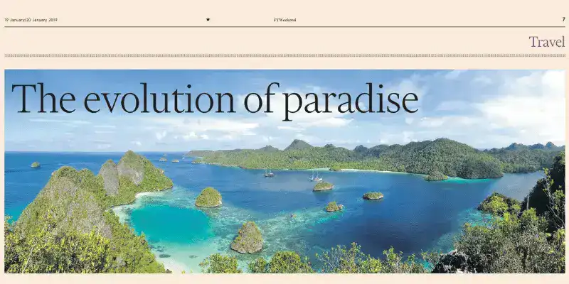 SeaTrek in the press - The Evolution of Paradise in The Financial Times