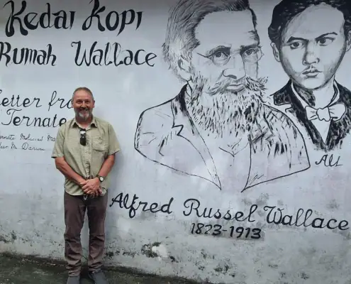 Bill Wallace at the Wallace Alley in Ternate