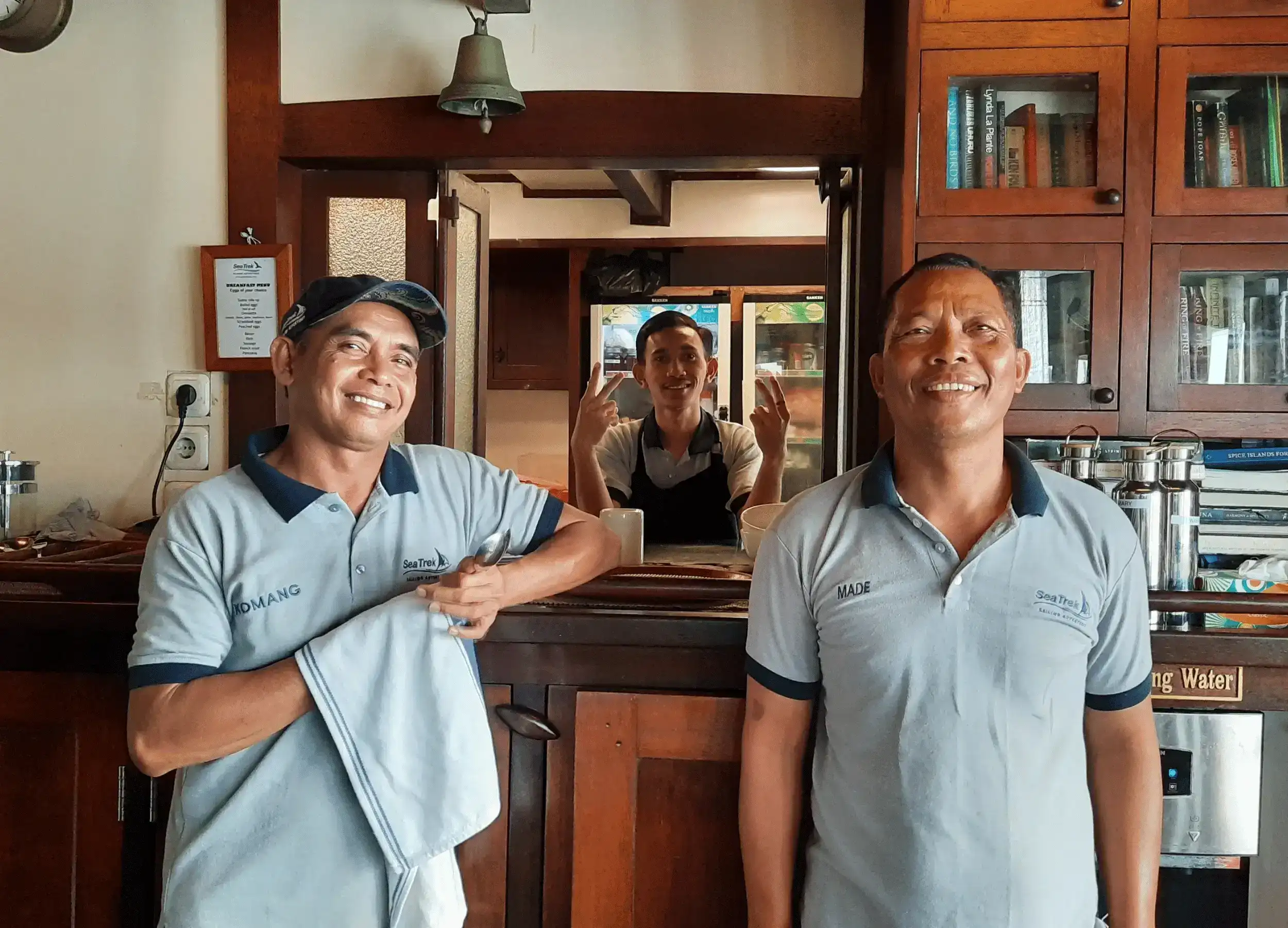 Komang and his fellow Ombak Putih crew.