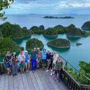 Michael and Jacki with fellow SeaTrek traveler in Piaynemo Raja Ampat