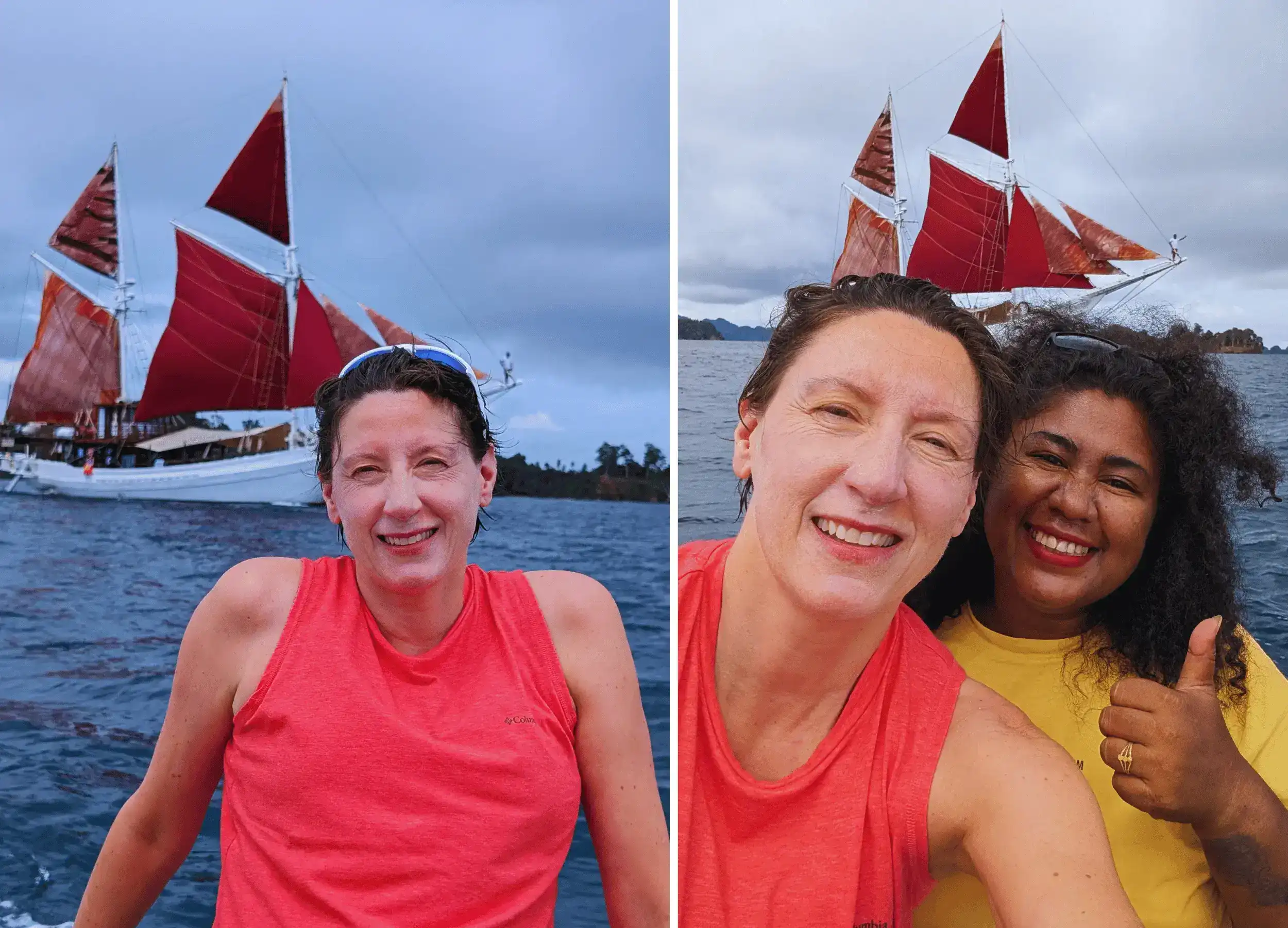 Left: Jennifer, Right: Devi, Katharina's sous chef.
