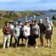 SeaTrek guests at the hiking viewpoint in Rinca, Komodo.