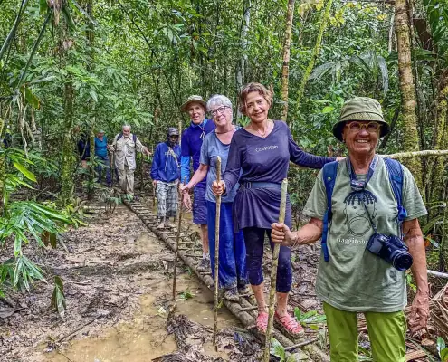 Seatrek guests exploring raja ampat wildlife.