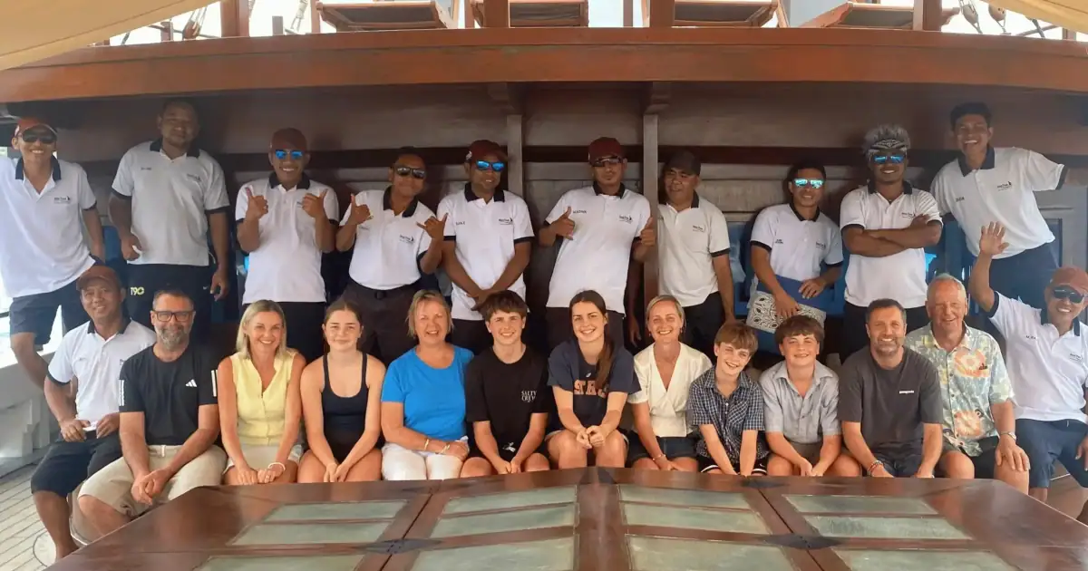 The Parry Family with Katharina crew