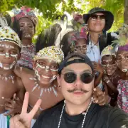 Dr. Kai with Kids in Raja Ampat