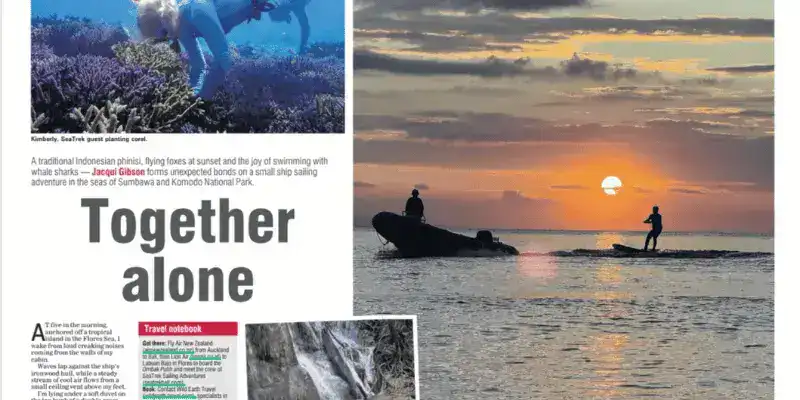 SeaTrek in the press - Together Alone - Jacqui Gibson - Otago Daily Times