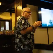 Ray giving a night talk onboard SeaTrek