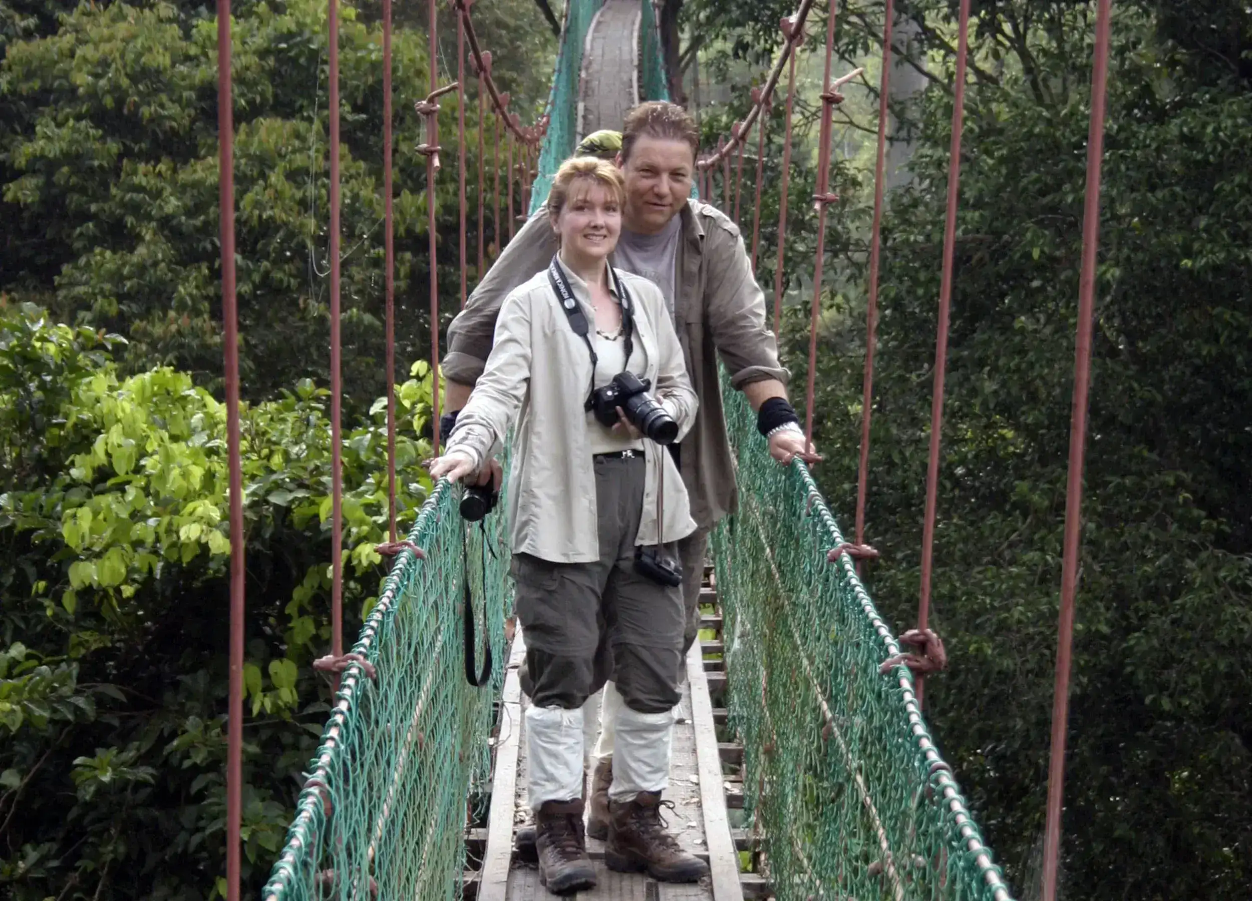 Young Ray and Angela Hale in Borneo