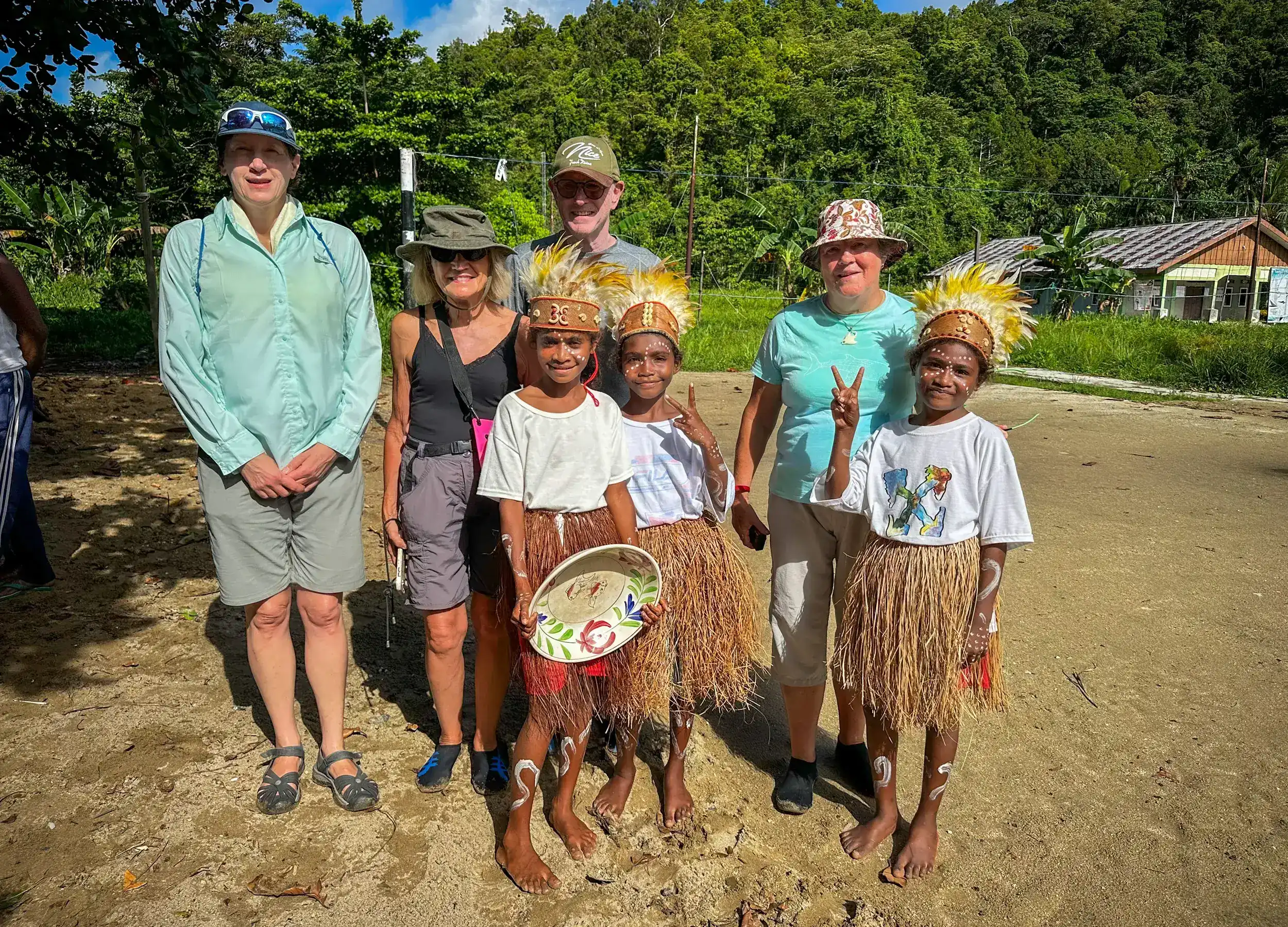 SeaTrek guest with people of Aduwei