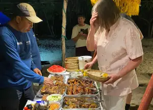BBQ beach food