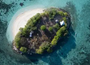 Hatamin Island drone shot