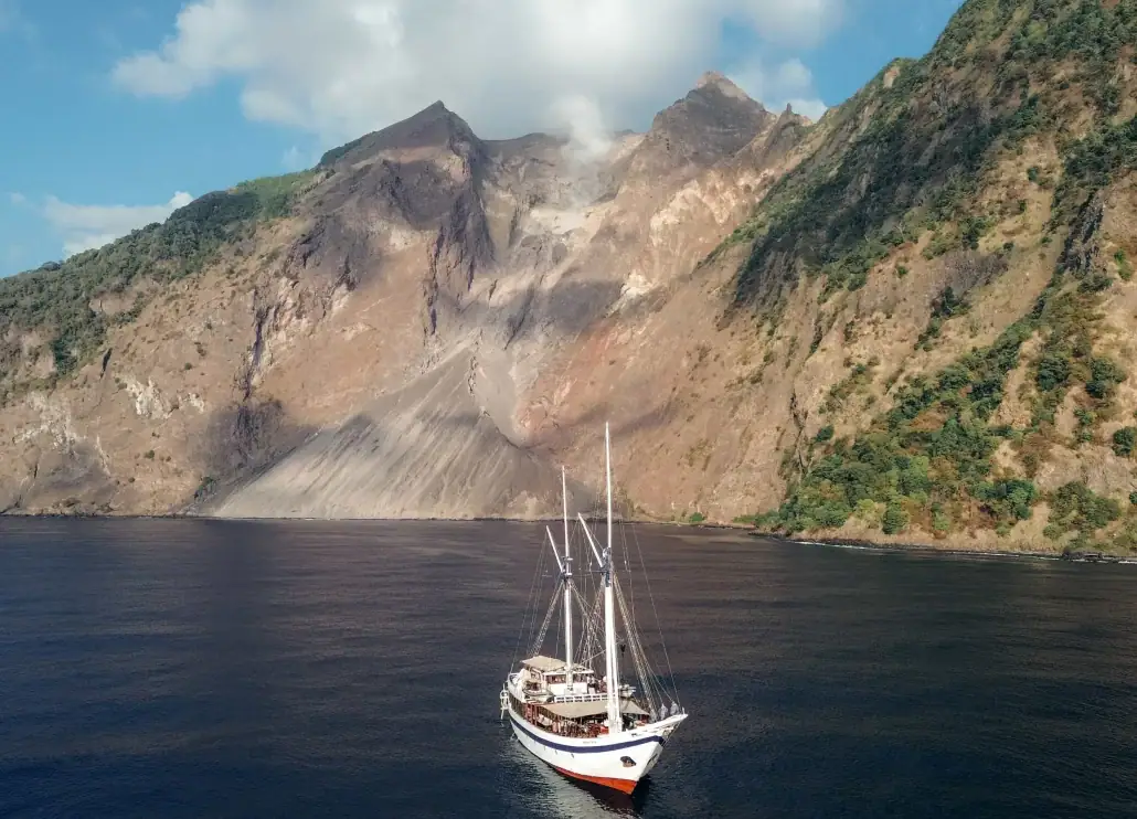 Ombak Putih at Batu Tara Volcano