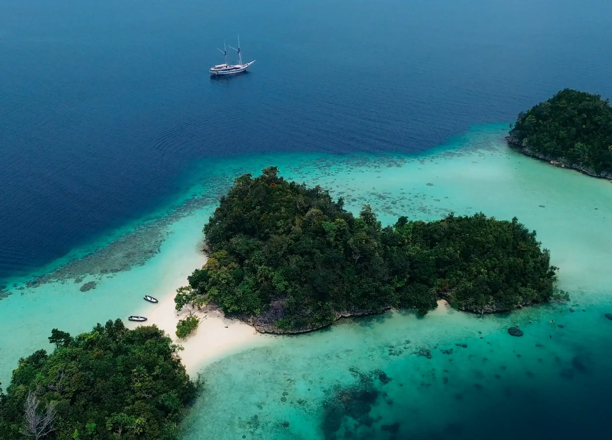 Ombak Putih in Pisang Island, Papua.