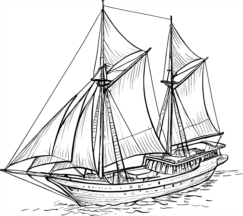 Phinisi drawing
