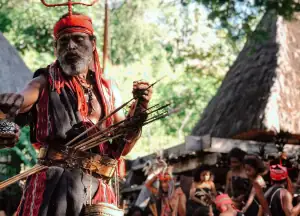 Warrior of the Abui Tribe