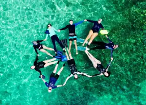 Snorkeling with the group