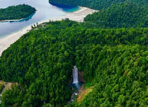 Karawawi Waterfall in Kaimana