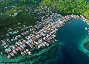 Bajo Sea Gypsy Village in Halmahera