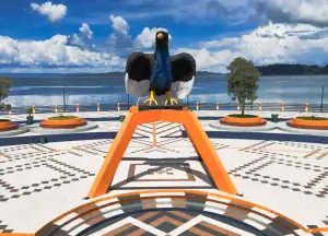 Birds of Paradise Statue in Bacan