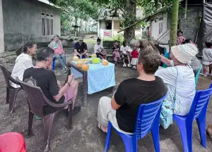 Village visit in Bastiong