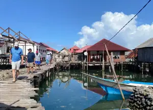 Visiting a village in Wakatobi