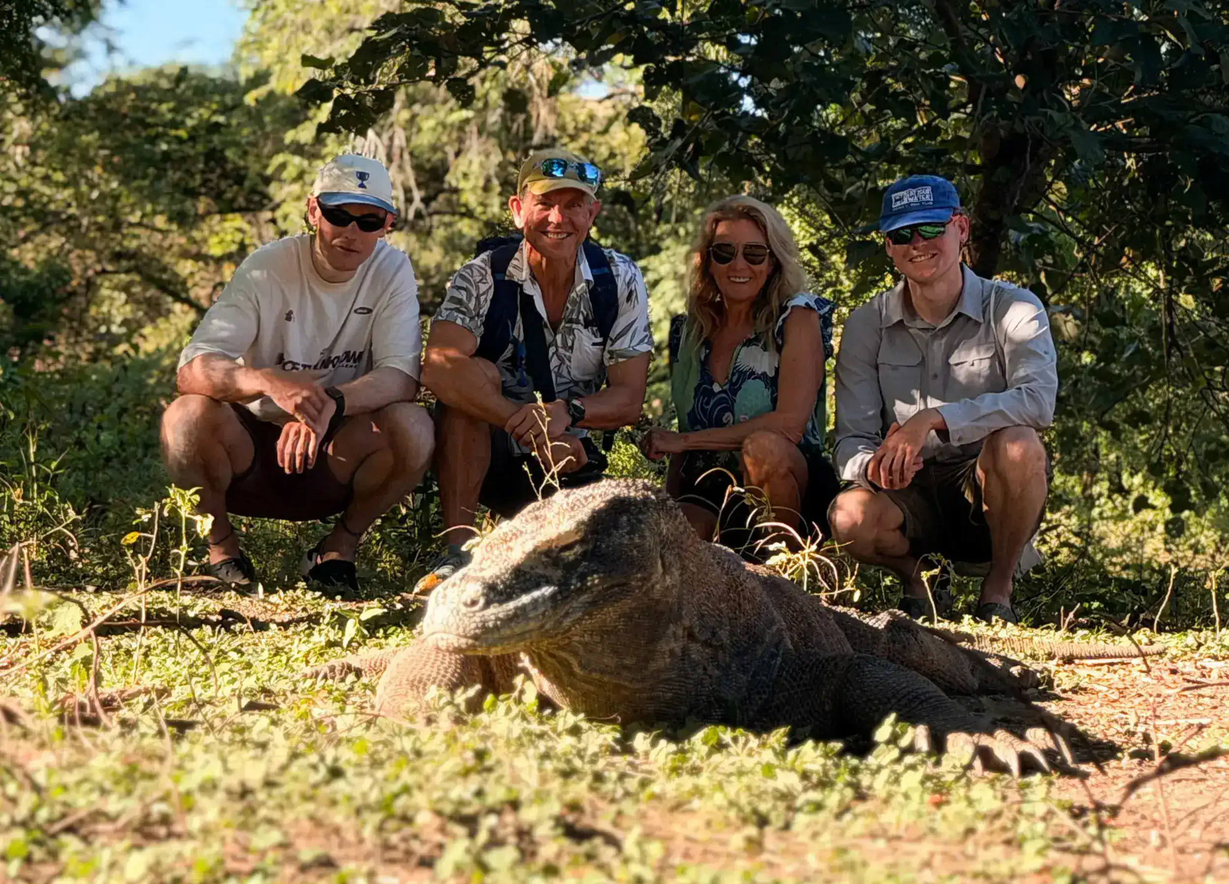 Family Adventure with Komodo Dragon
