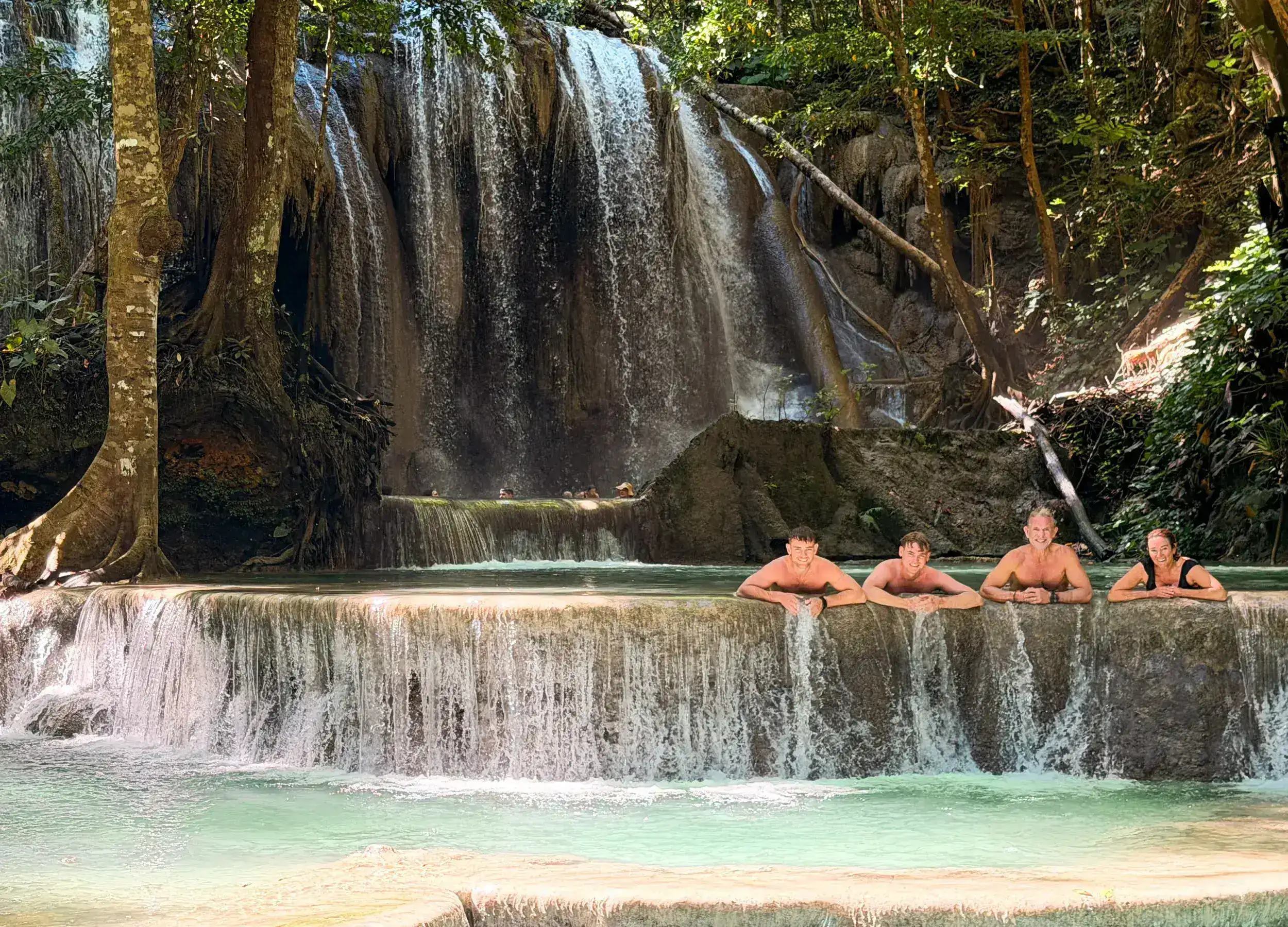 Family Adventures at the Waterfall in Sumbawa
